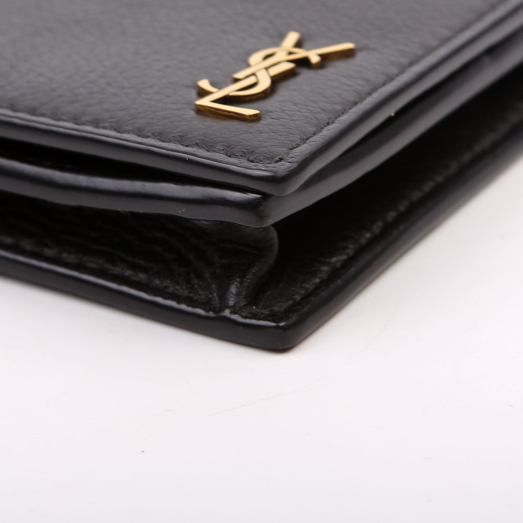 Tiny Cassandre Flat Wallet 635542 Black