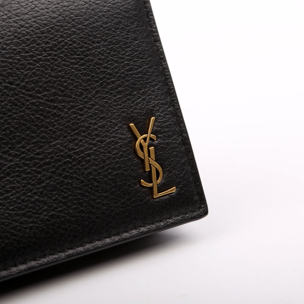 Tiny Cassandre Flat Wallet 635542 Black
