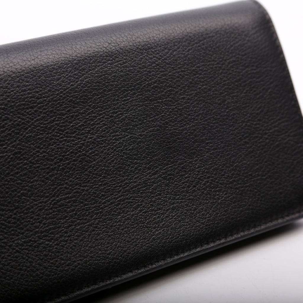 Tiny Cassandre Flat Wallet 635542 Black