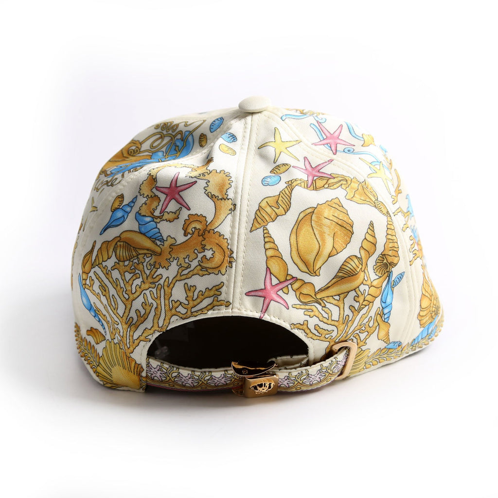 Underwater Barocco Logo Cap Hat Size 57 Cream/Multicolor