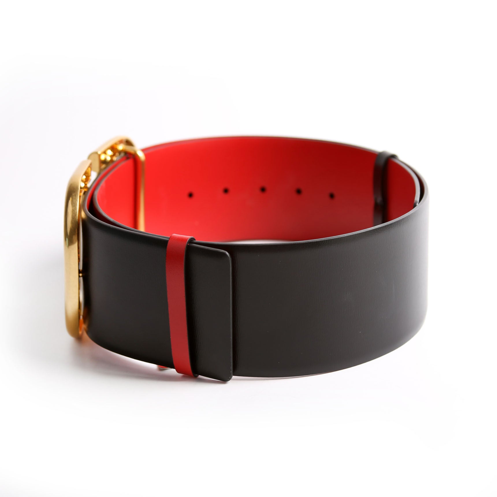 Reversible V Logo Signature 70MM Belt Size 85/34 Black/Red