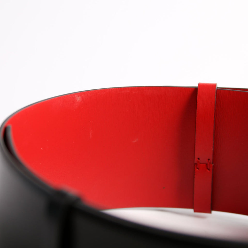 Reversible V Logo Signature 70MM Belt Size 85/34 Black/Red