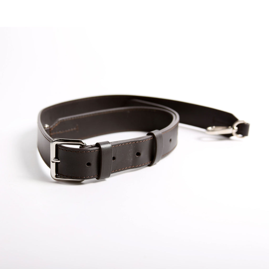 30MM Calfskin Adjustable Shoulder Strap Brown