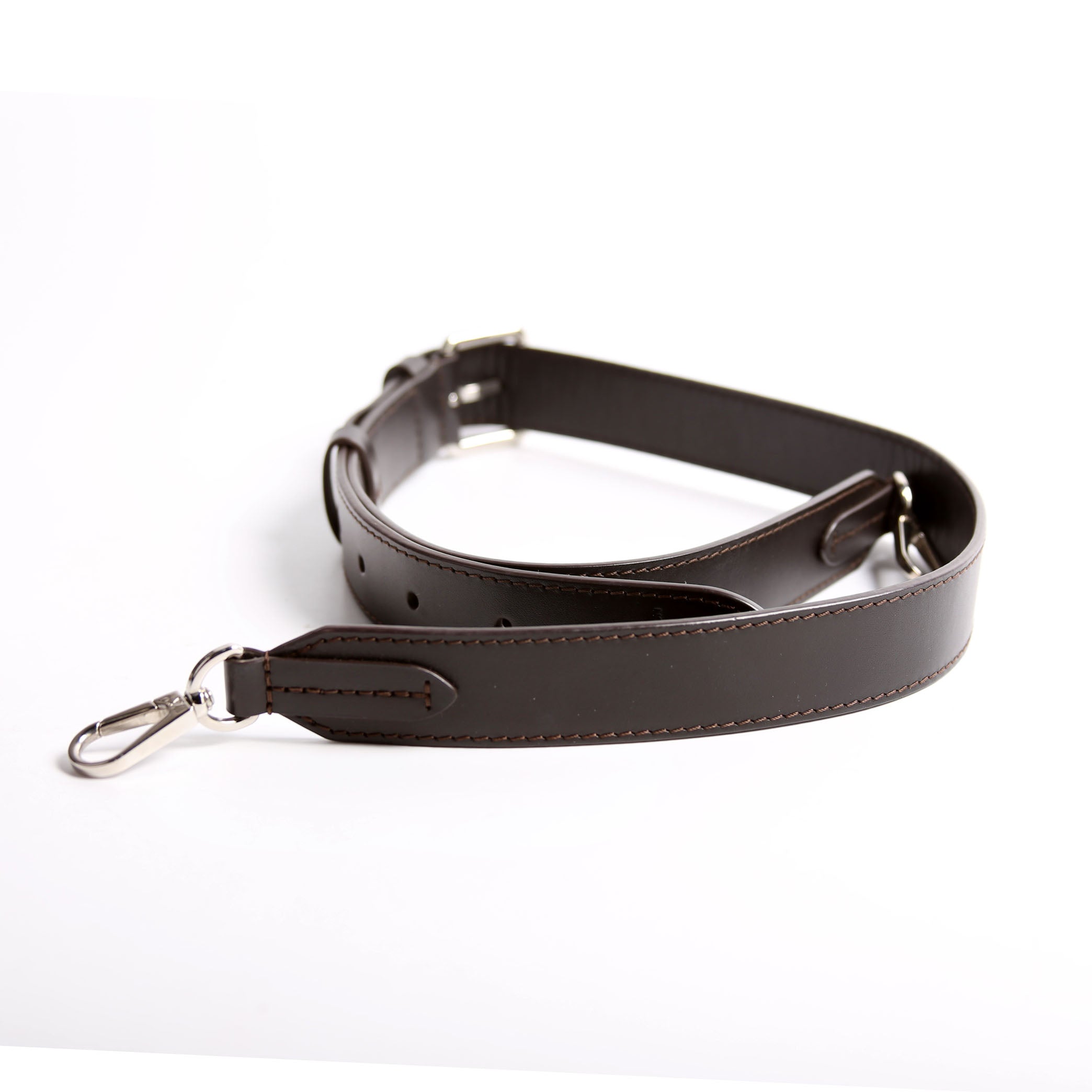 30MM Calfskin Adjustable Shoulder Strap Brown