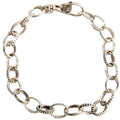 Signature Caviar Bead Link 8MM Bracelet 925