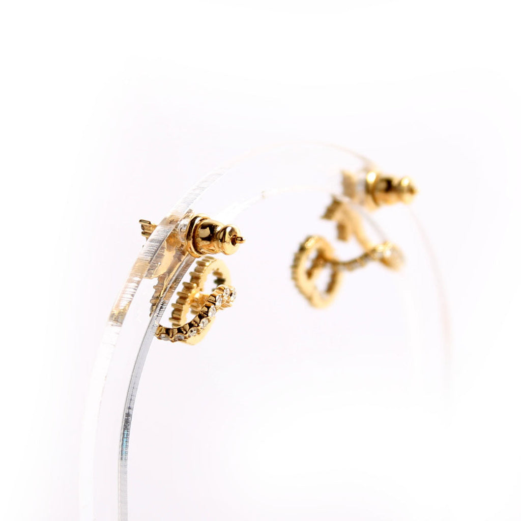 Clair D Lune Wrap Around Earrings Gold