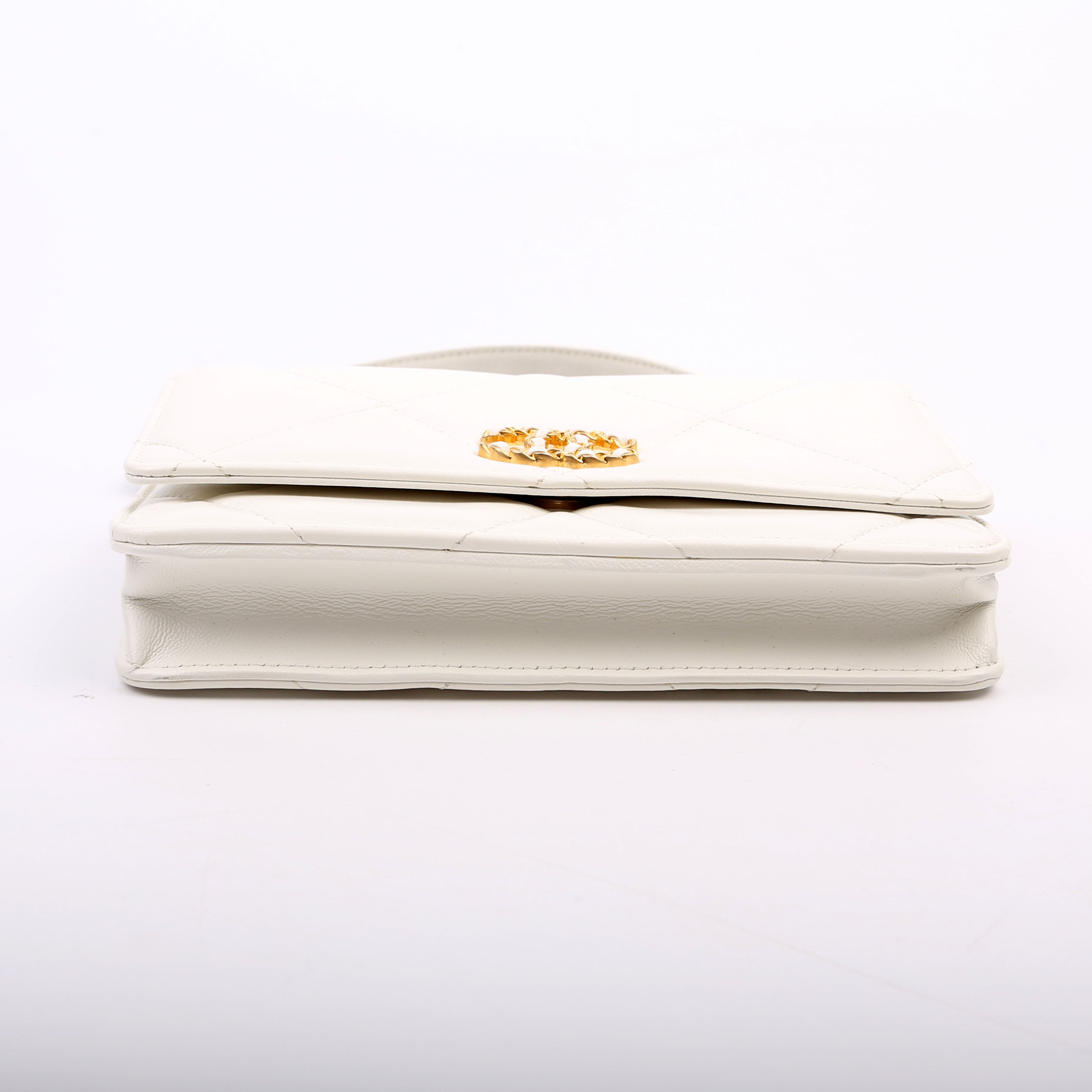 Chanel 19 WOC Quilted Lambskin 30M White