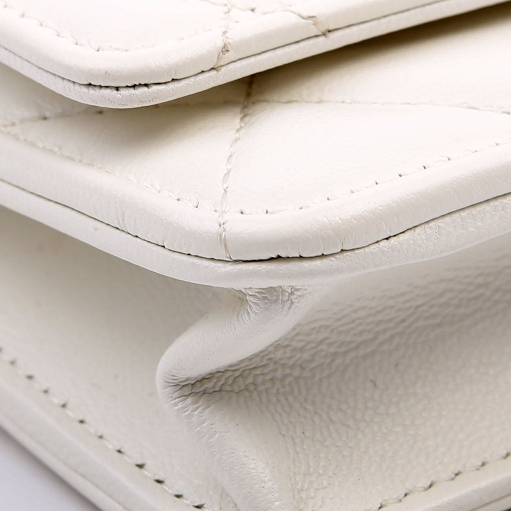 Chanel 19 WOC Quilted Lambskin 30M White