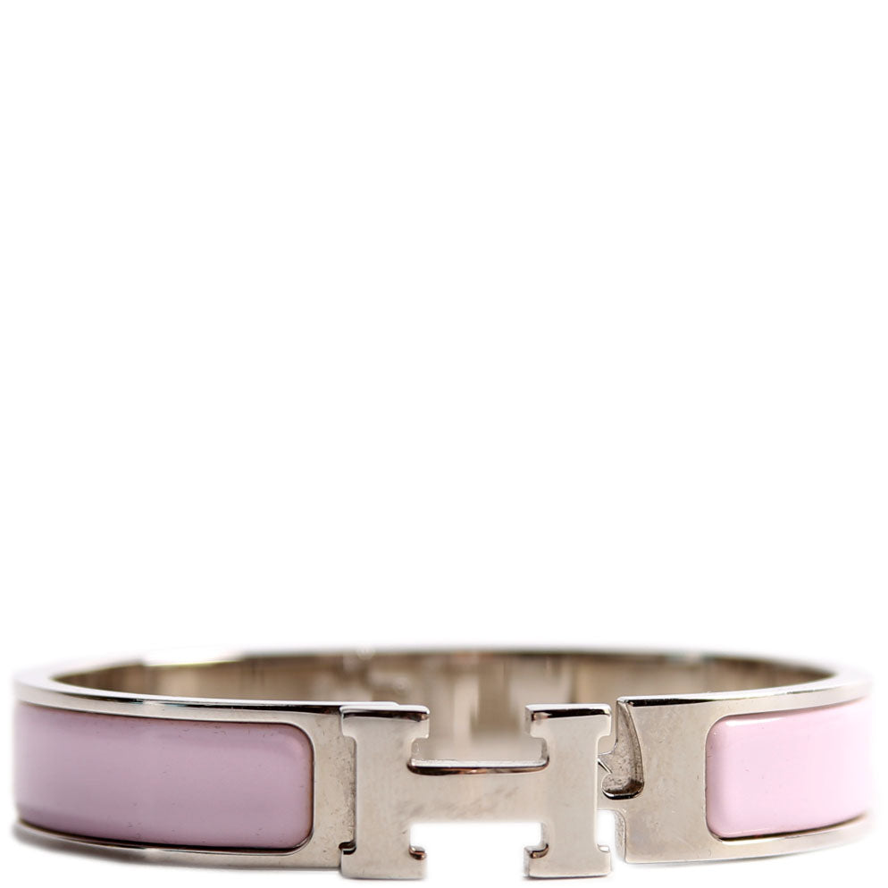 Clic Clac Narrow PM Bracelet Silver/Pink