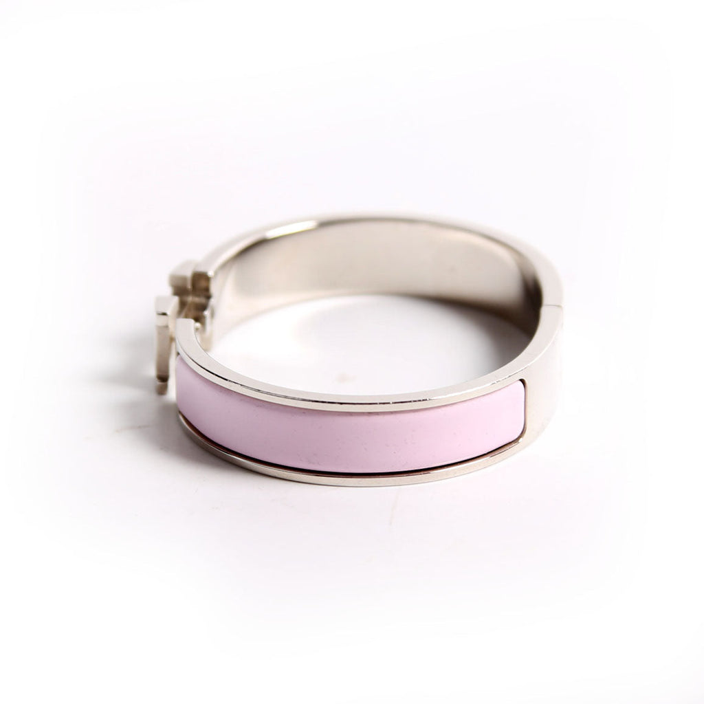 Clic Clac Narrow PM Bracelet Silver/Pink