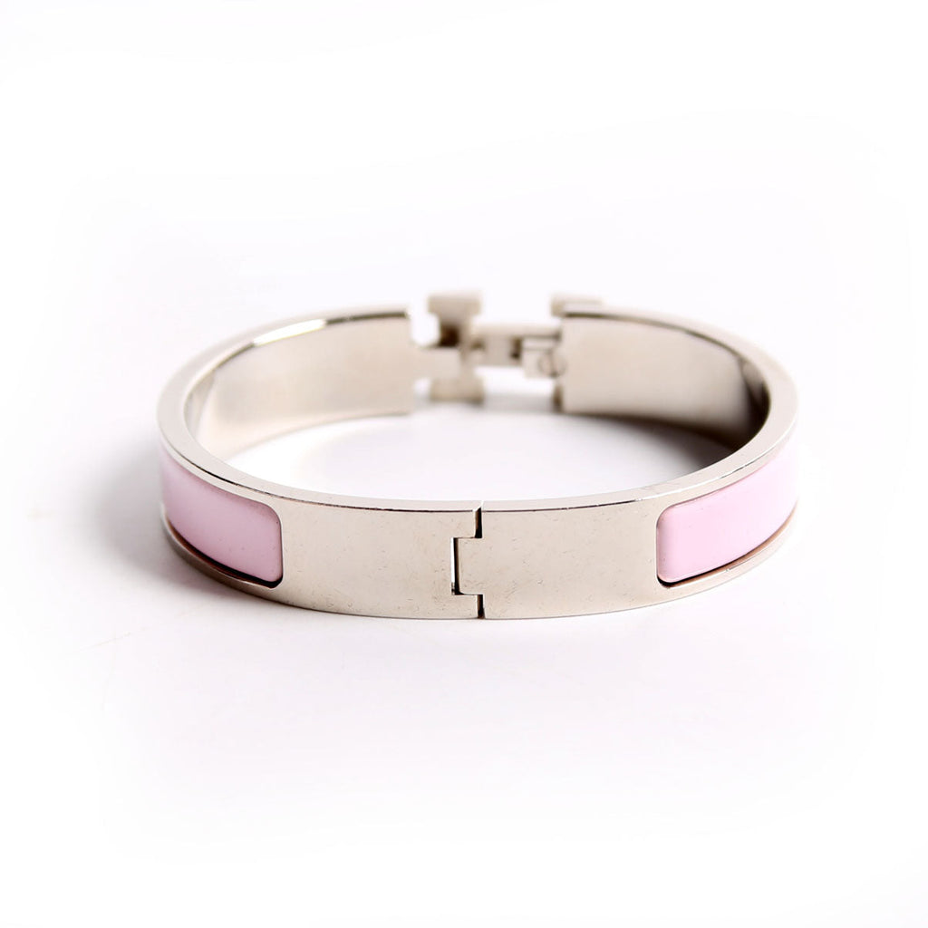 Clic Clac Narrow PM Bracelet Silver/Pink