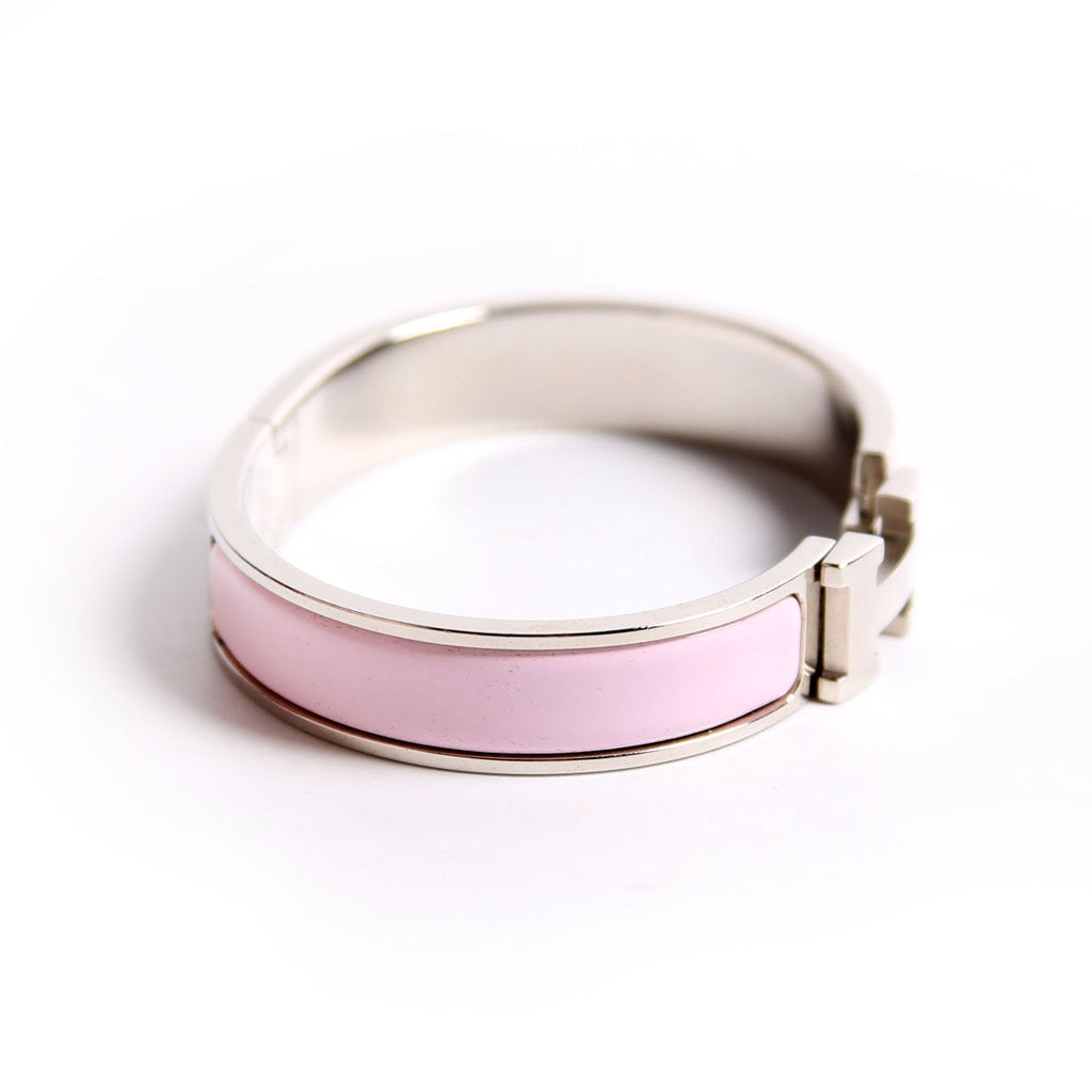 Clic Clac Narrow PM Bracelet Silver/Pink