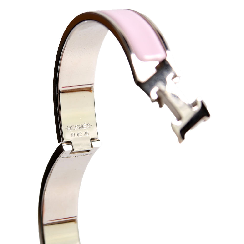 Clic Clac Narrow PM Bracelet Silver/Pink