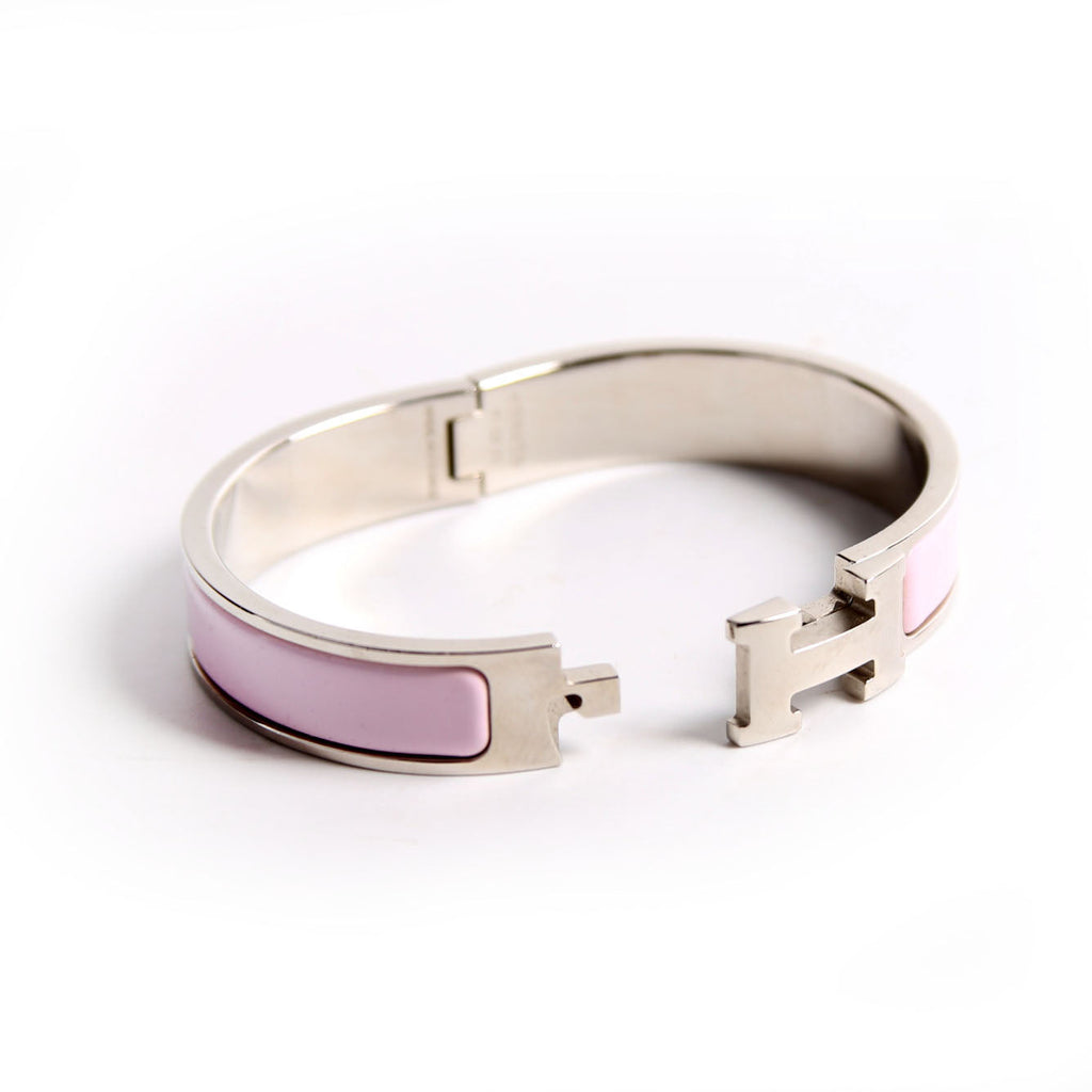 Clic Clac Narrow PM Bracelet Silver/Pink
