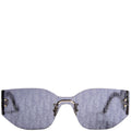 Diorclub M5U Oblique Lens Sunglasses Black