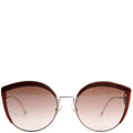 FF0290/S Cat Eye Sunglasses Brown/Silver