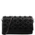 Paloma Loubinthesky Chain Clutch Leather Black