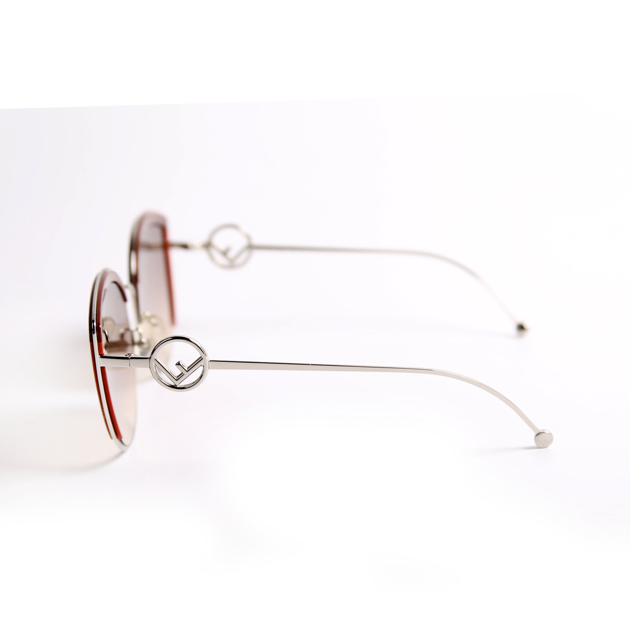 FF0290/S Cat Eye Sunglasses Brown/Silver