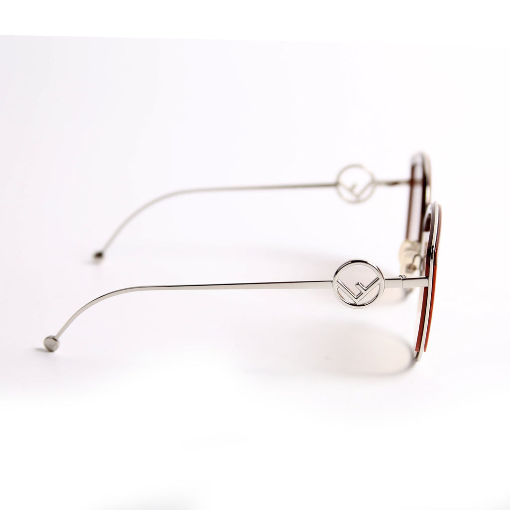 FF0290/S Cat Eye Sunglasses Brown/Silver