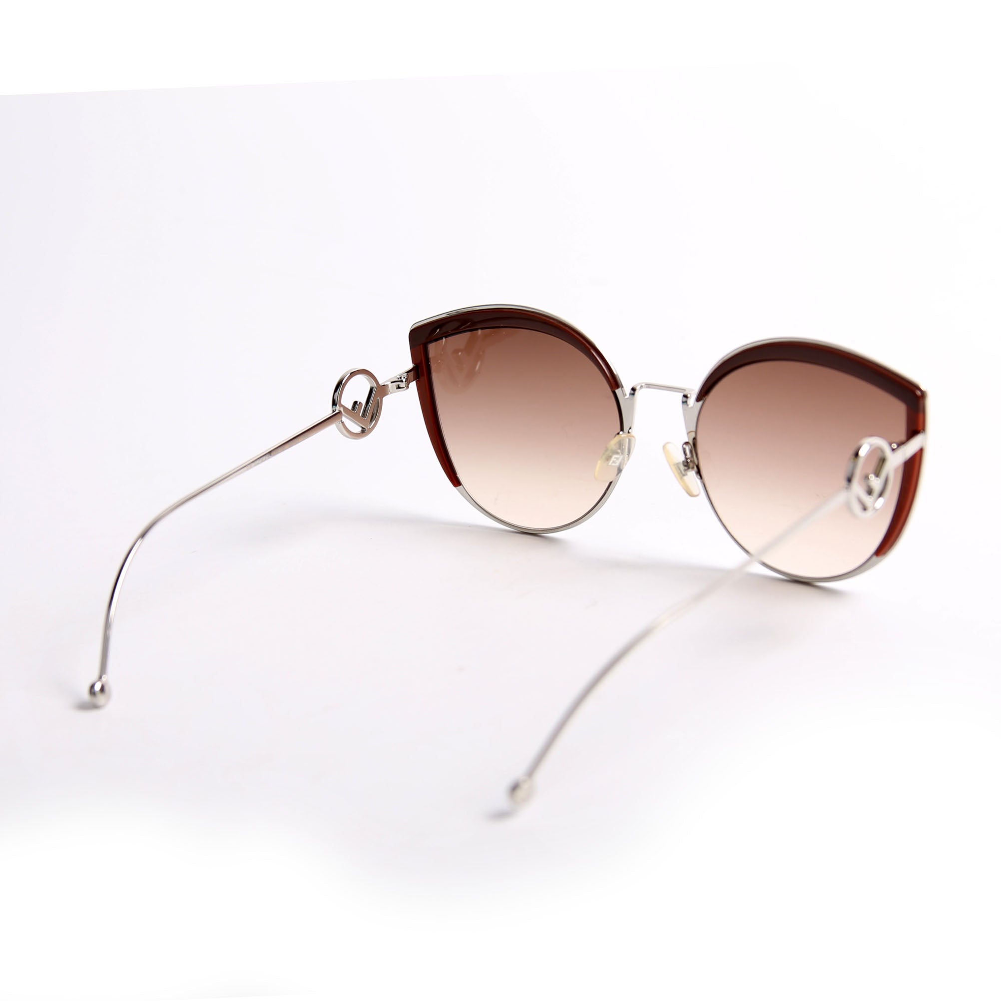FF0290/S Cat Eye Sunglasses Brown/Silver