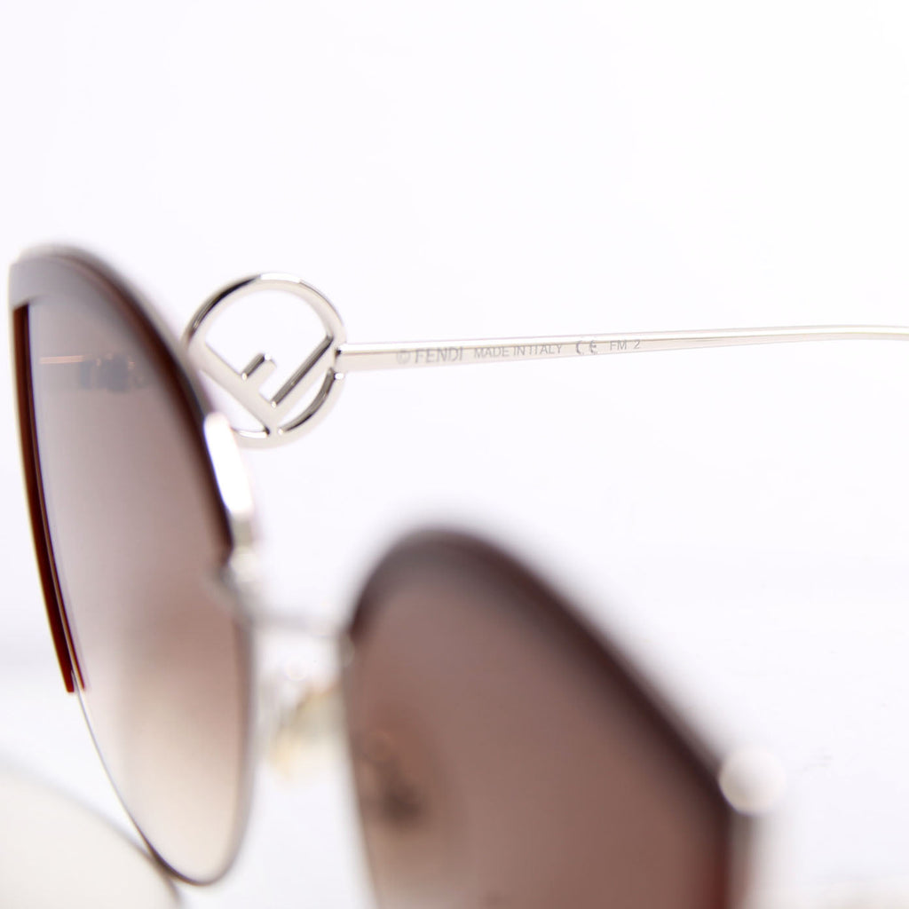 FF0290/S Cat Eye Sunglasses Brown/Silver