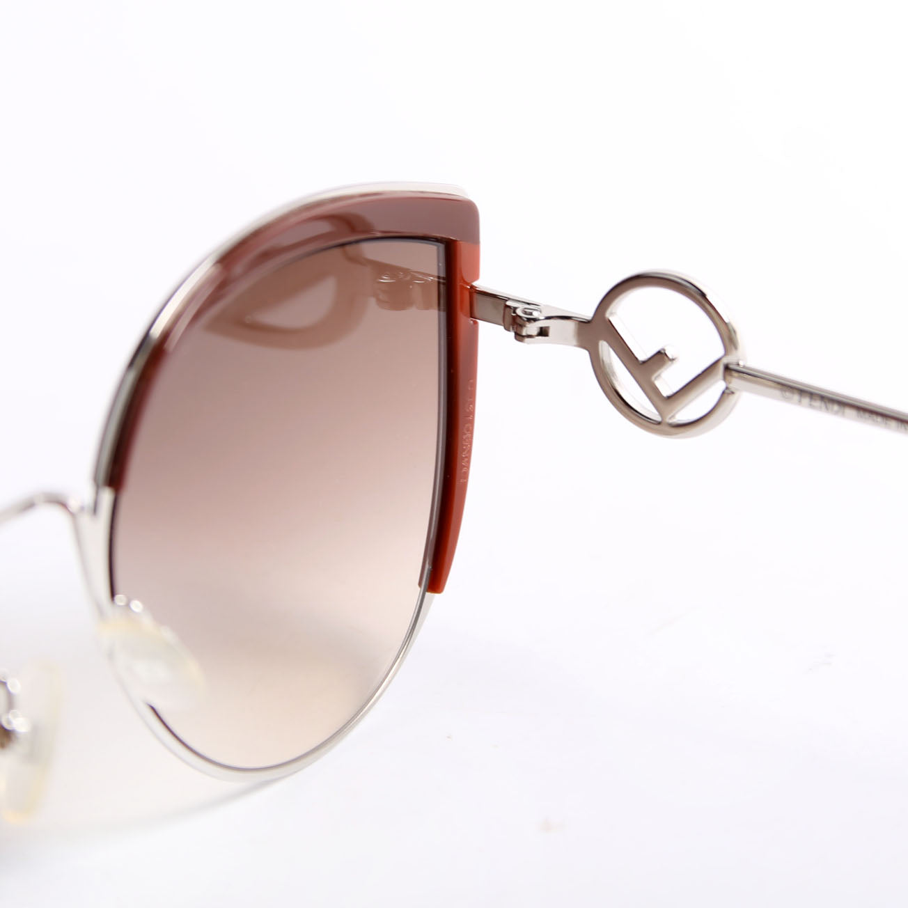 FF0290/S Cat Eye Sunglasses Brown/Silver