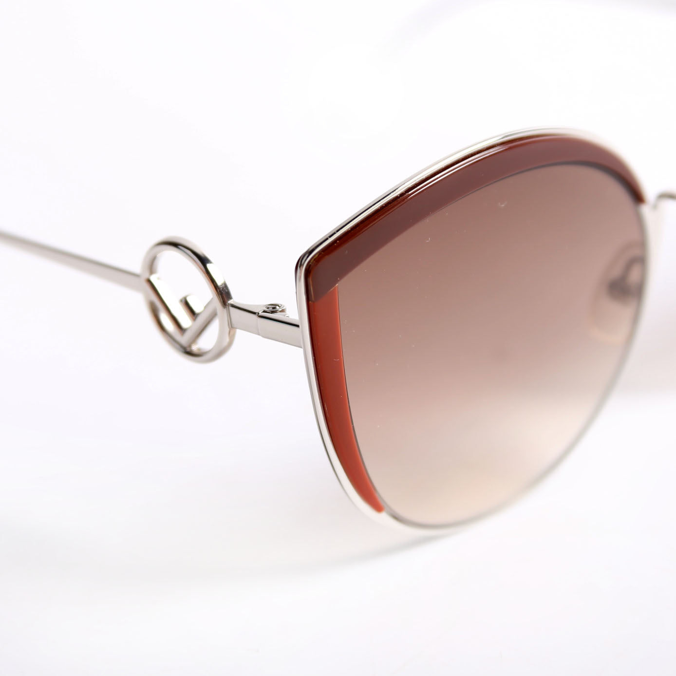 FF0290/S Cat Eye Sunglasses Brown/Silver