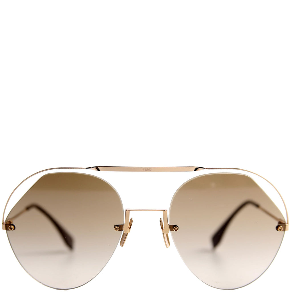 FF0326/S Aviator Sunglasses Brown/Gold