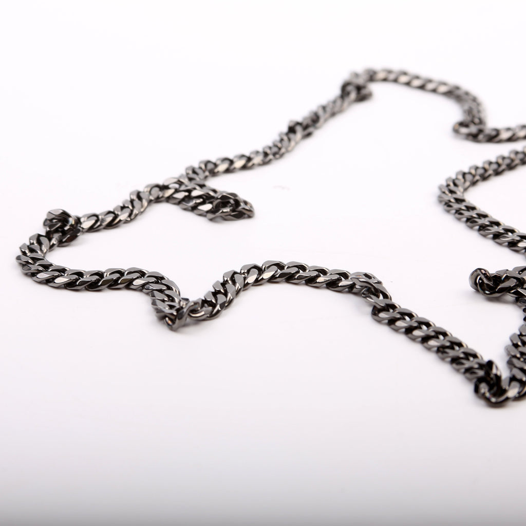 Paloma Loubinthesky Chain Clutch Leather Black