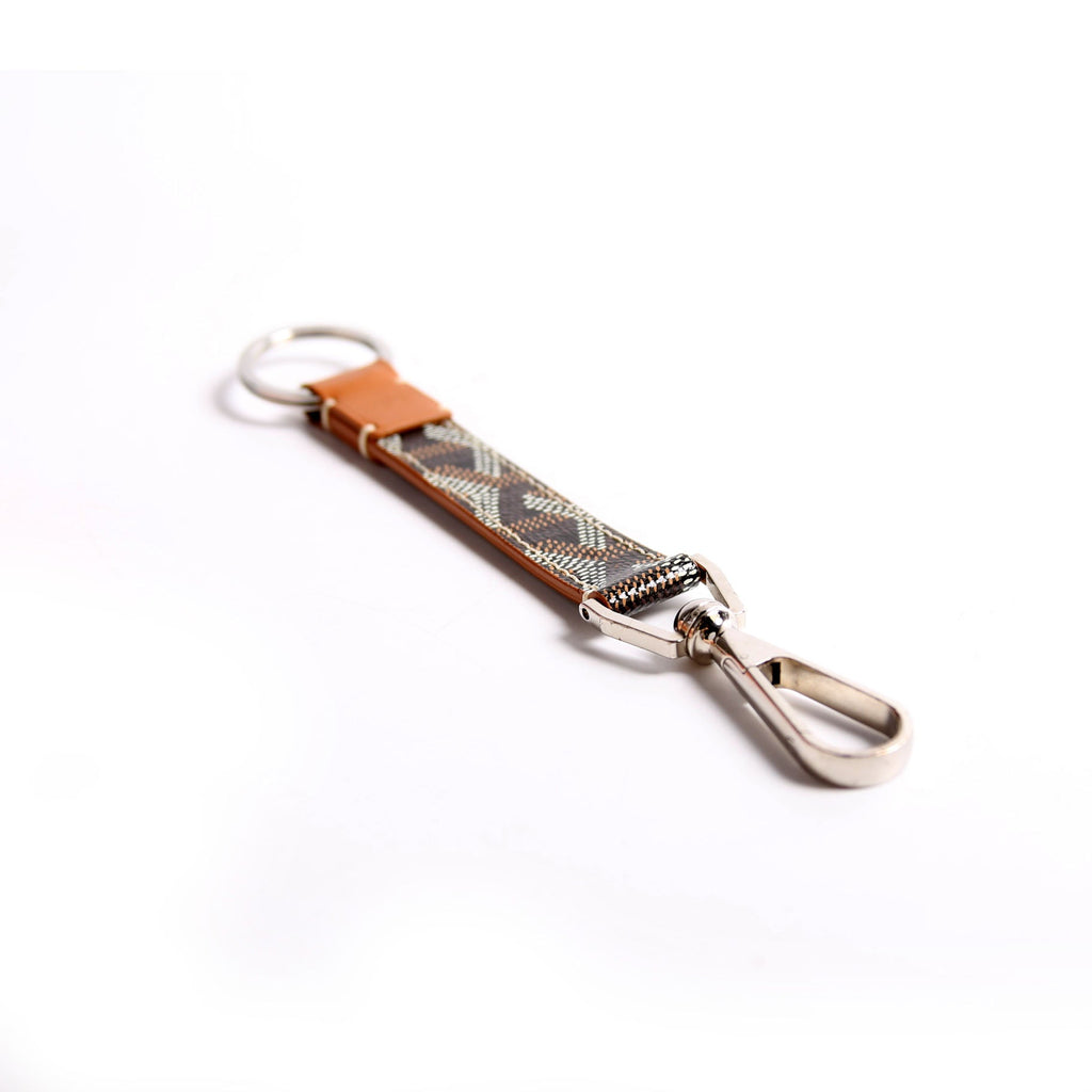 Mousqueton Canvas Key Ring Brown/Black