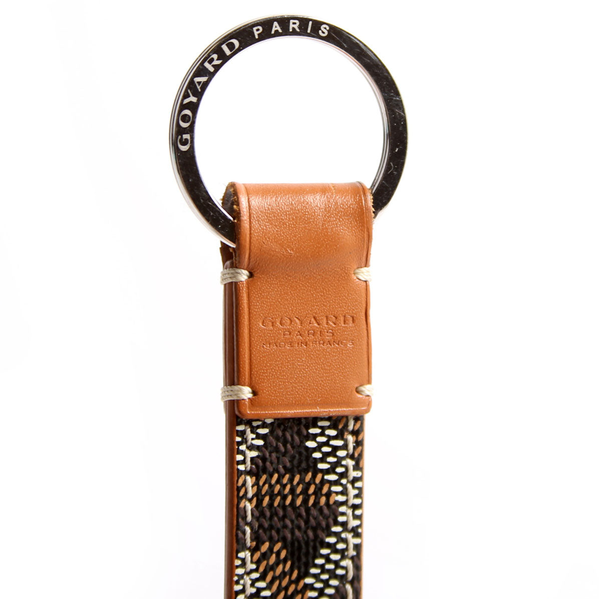 Mousqueton Canvas Key Ring Brown/Black