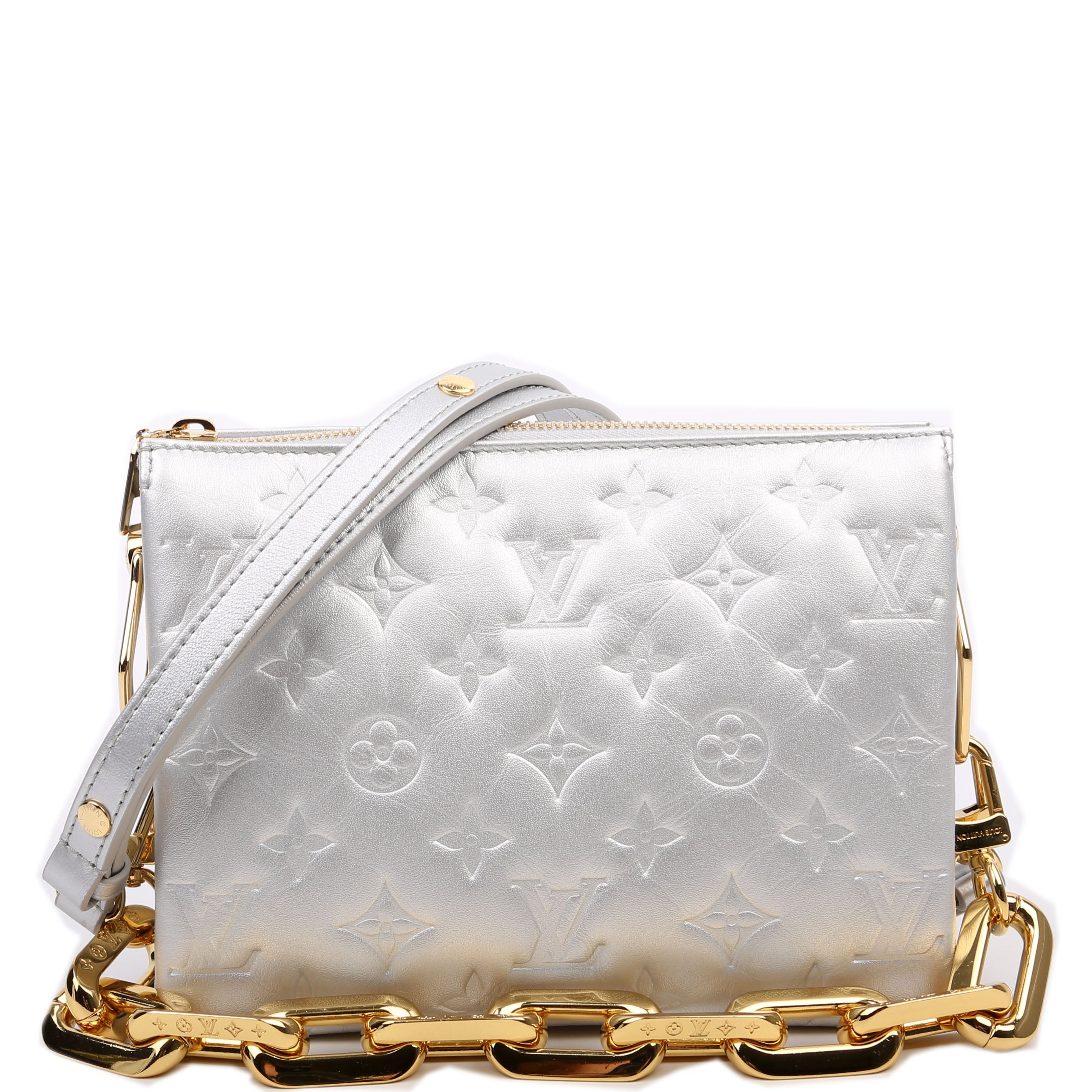 Coussin BB New Version Lambskin Silver