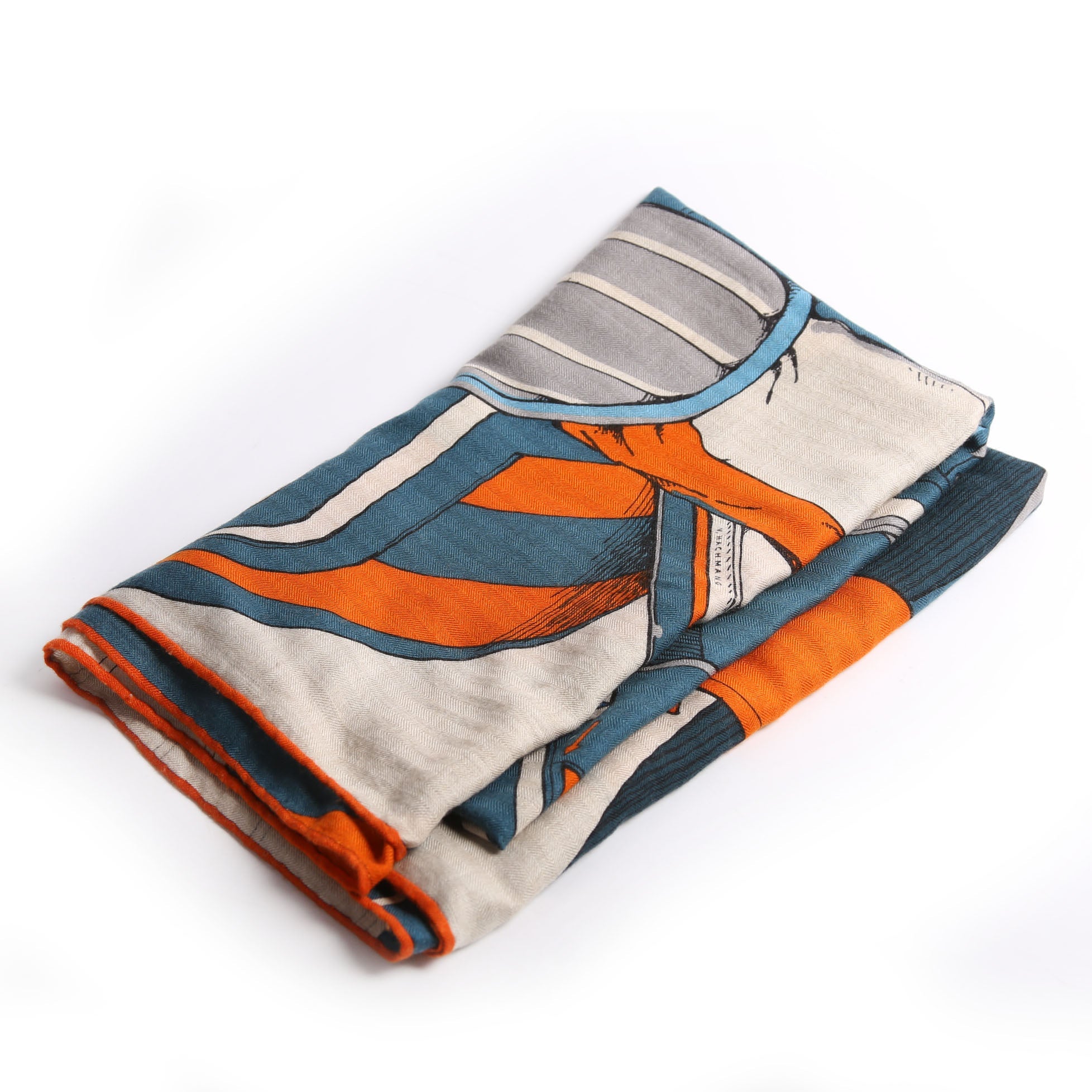 Mysterious Rider Shawl Silk/Cashmere 140 Scarf Multicolor
