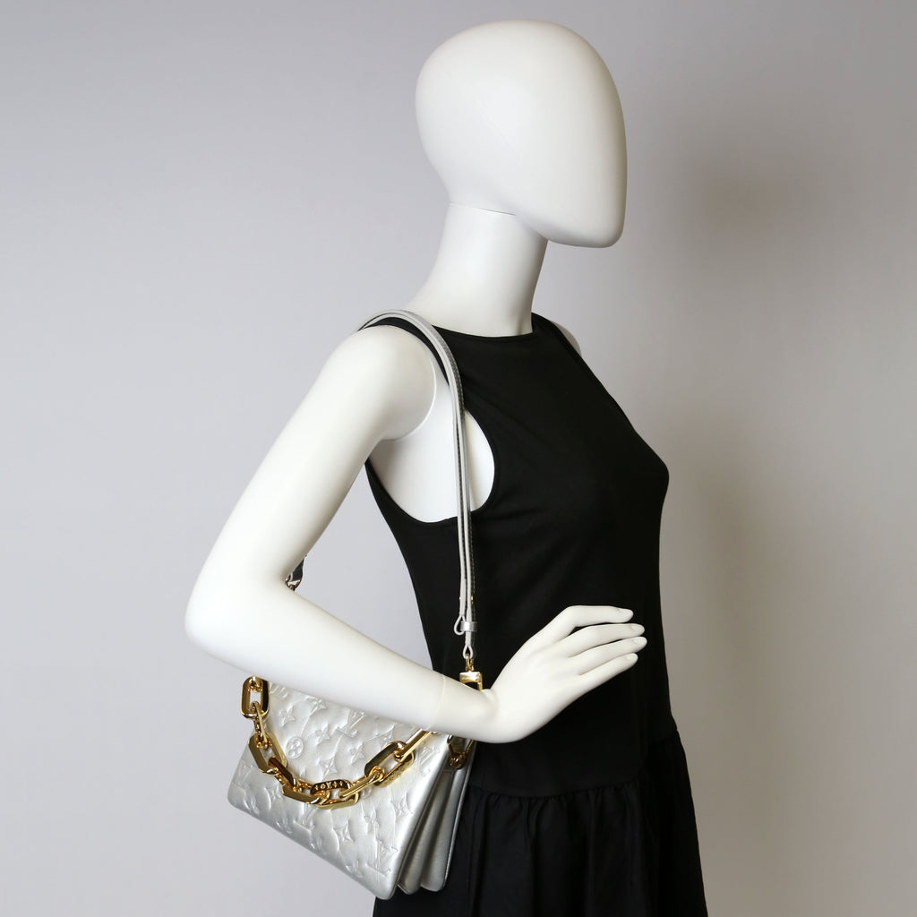Coussin BB New Version Lambskin Silver