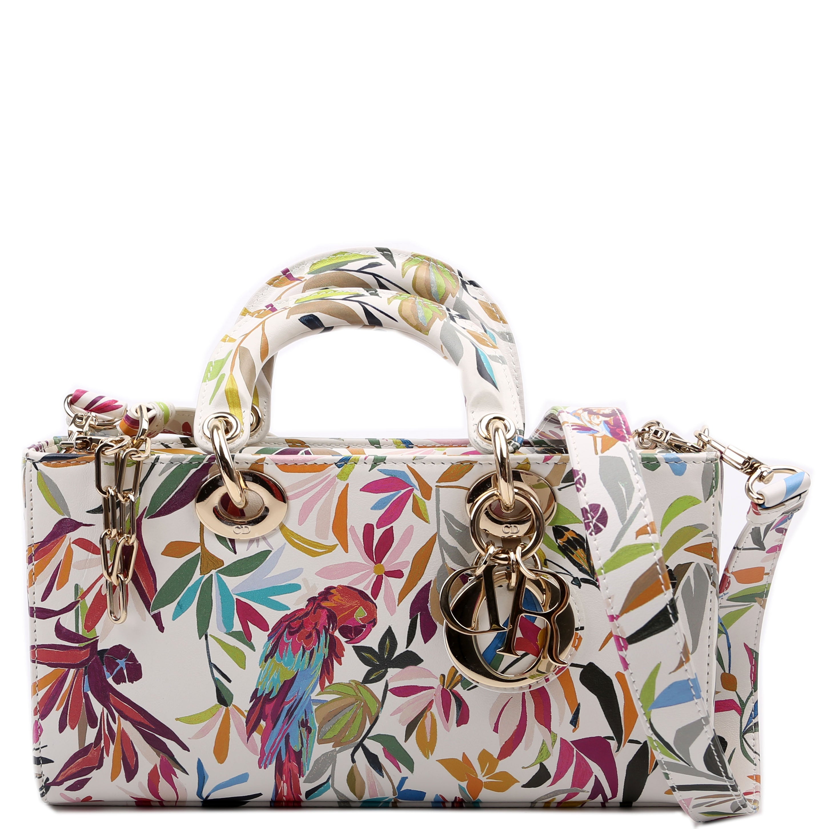 Lady D-Joy Medium Printed Leather Multicolor
