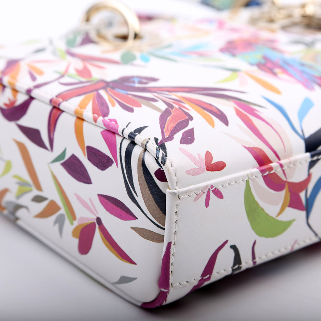 Lady D-Joy Medium Printed Leather Multicolor