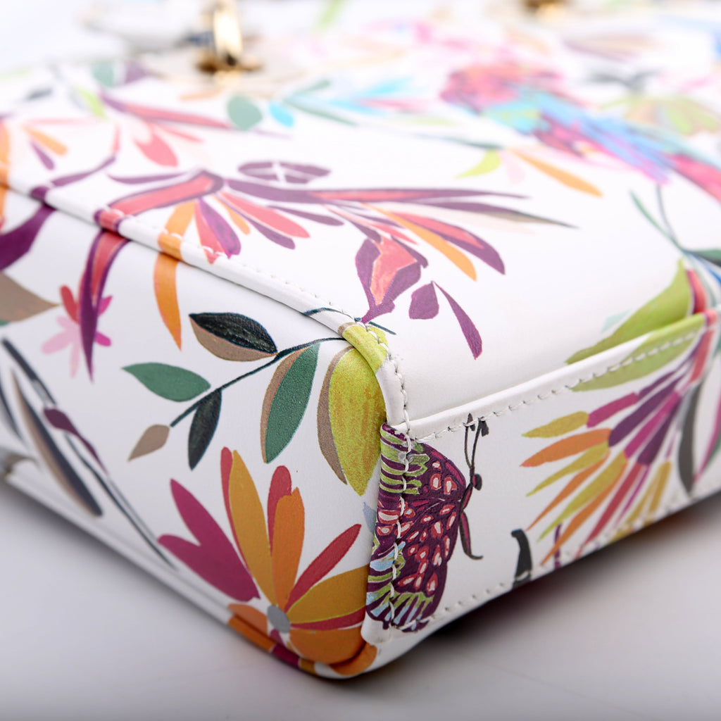 Lady D-Joy Medium Printed Leather Multicolor