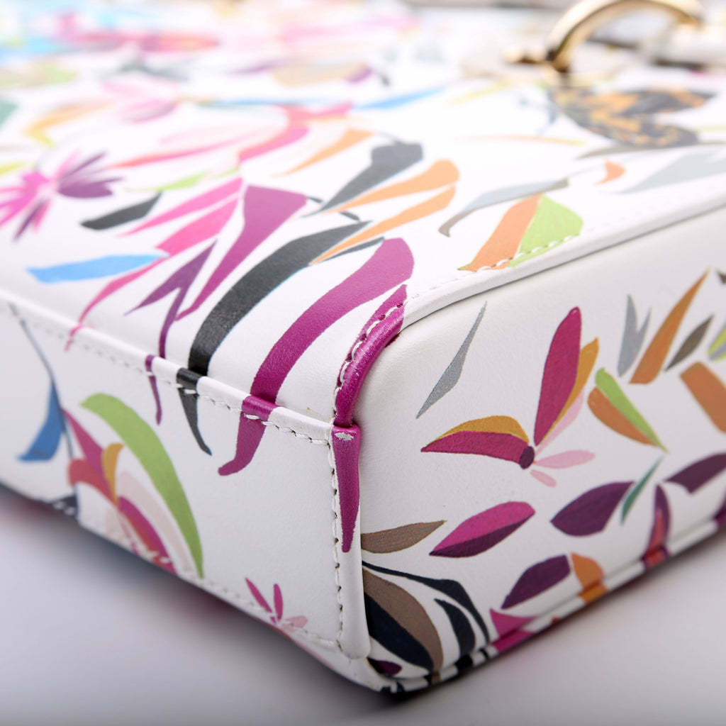 Lady D-Joy Medium Printed Leather Multicolor