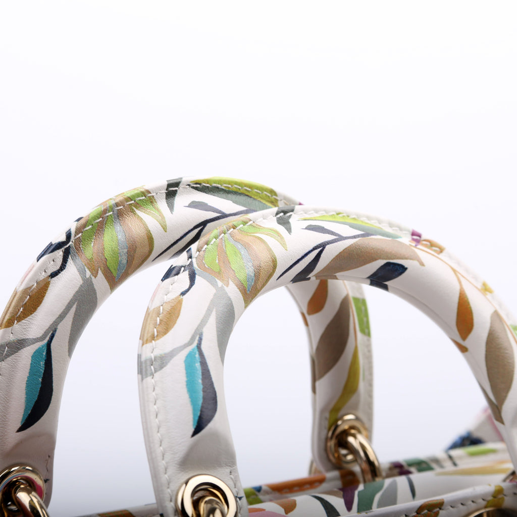 Lady D-Joy Medium Printed Leather Multicolor