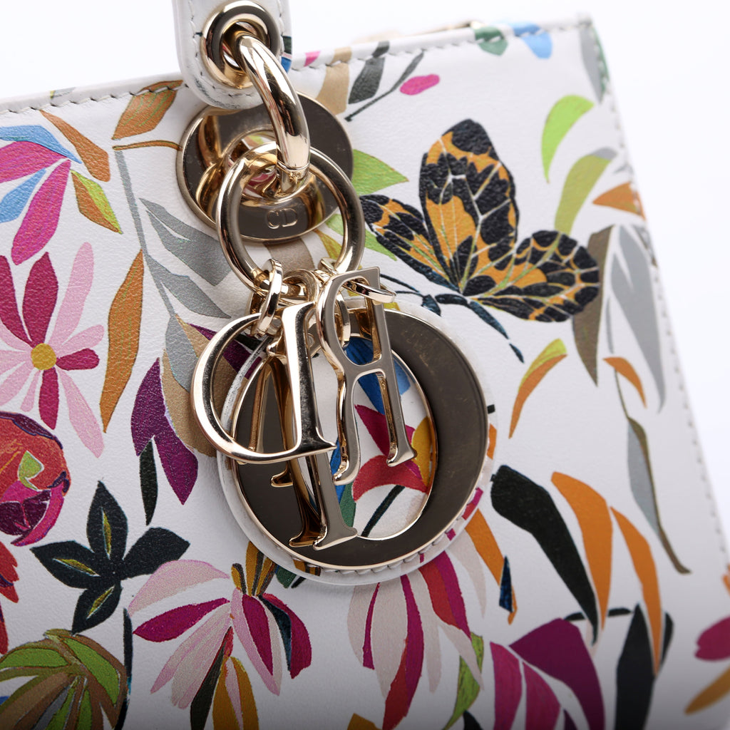 Lady D-Joy Medium Printed Leather Multicolor