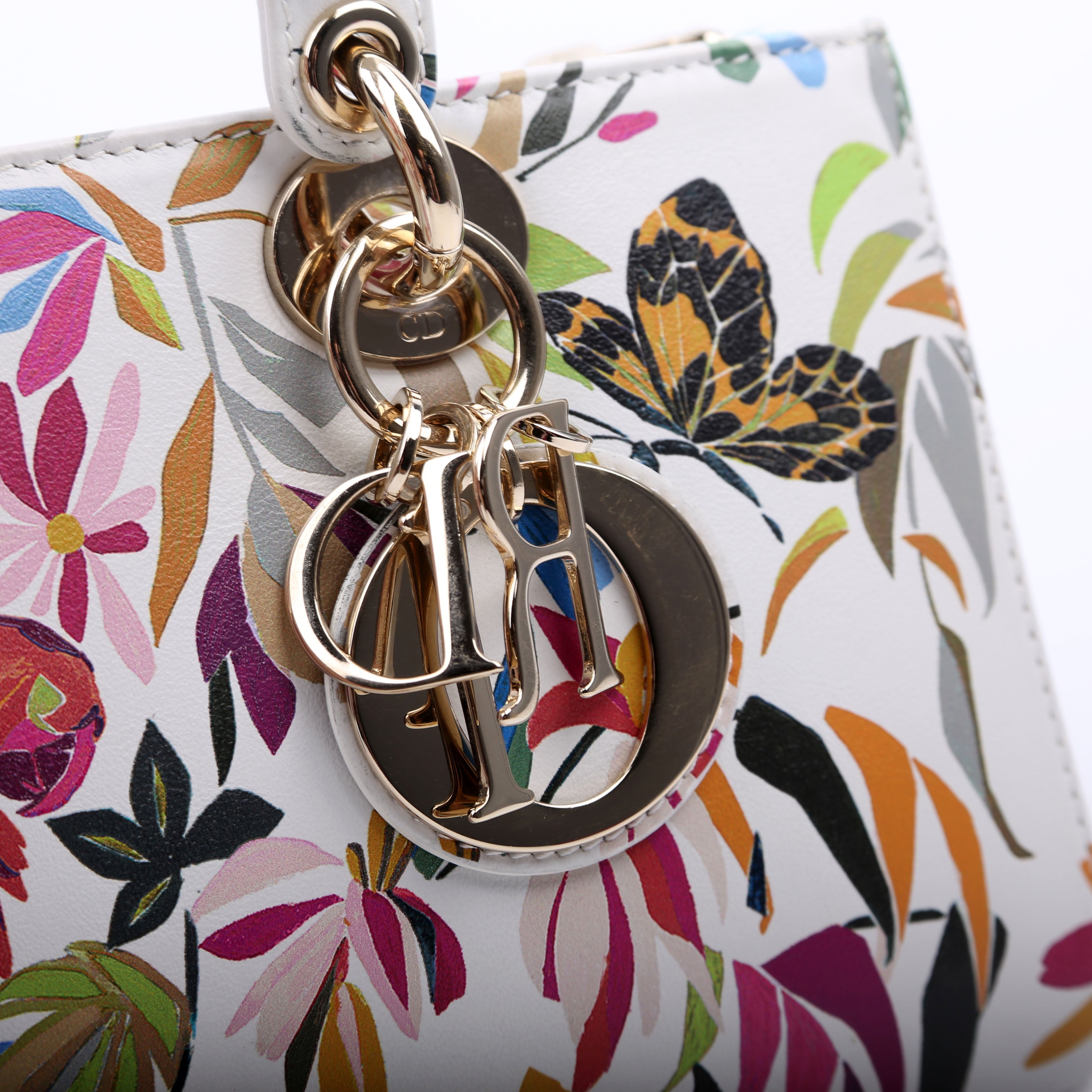 Lady D-Joy Medium Printed Leather Multicolor
