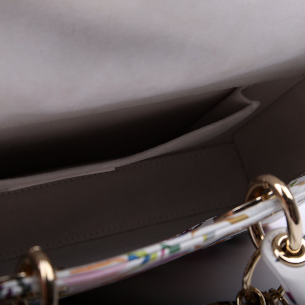 Lady D-Joy Medium Printed Leather Multicolor
