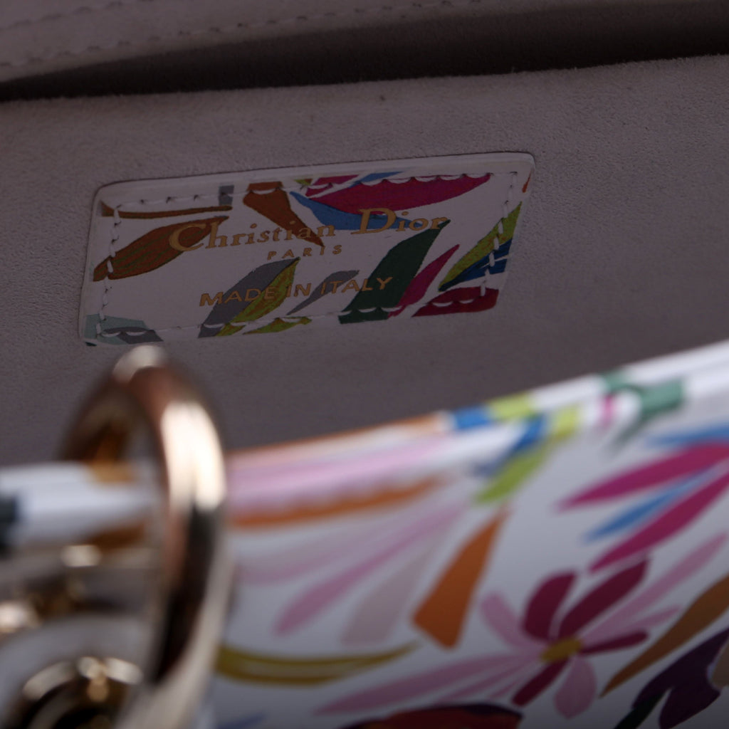 Lady D-Joy Medium Printed Leather Multicolor