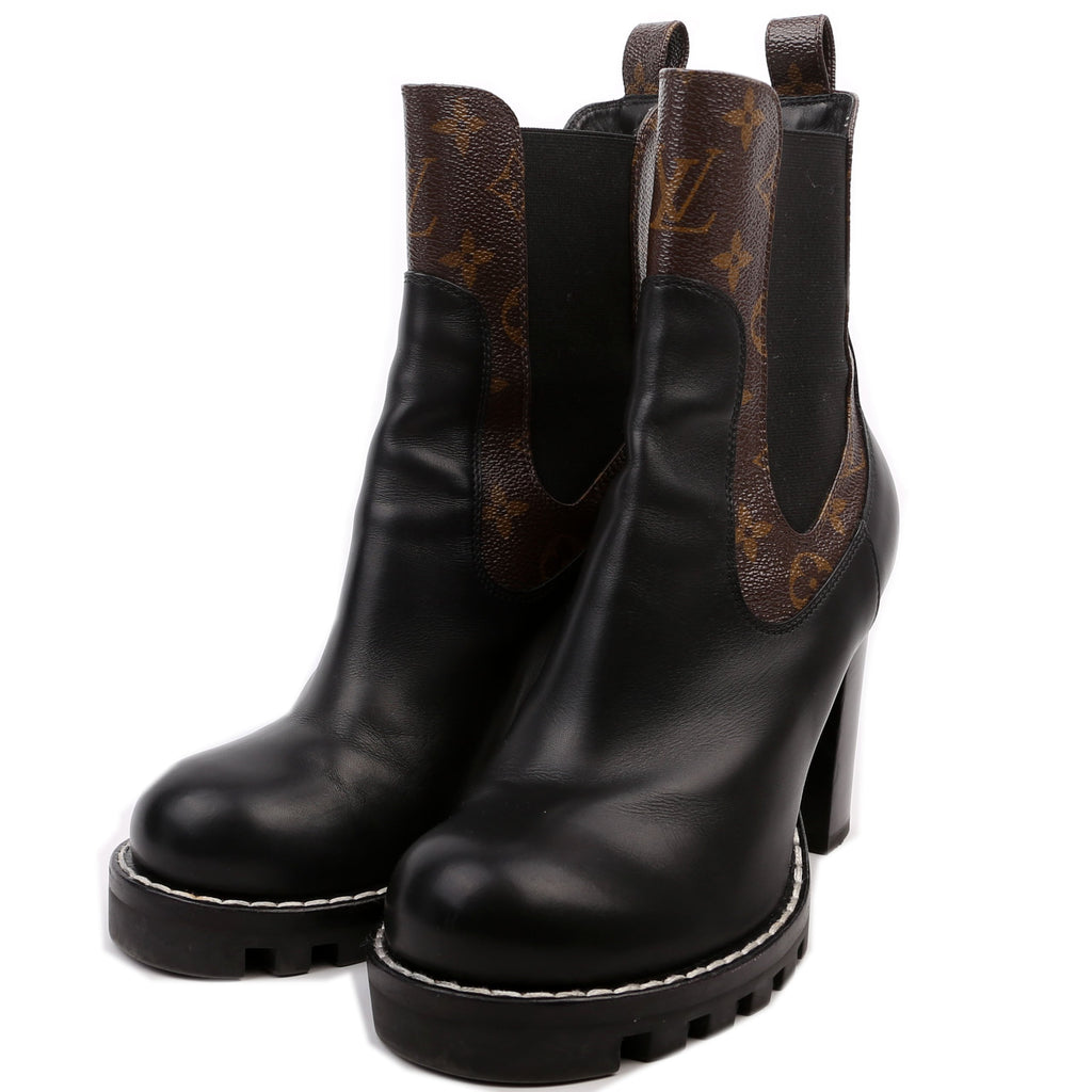 Star Trail Ankle Boots Size 39 Black/Brown