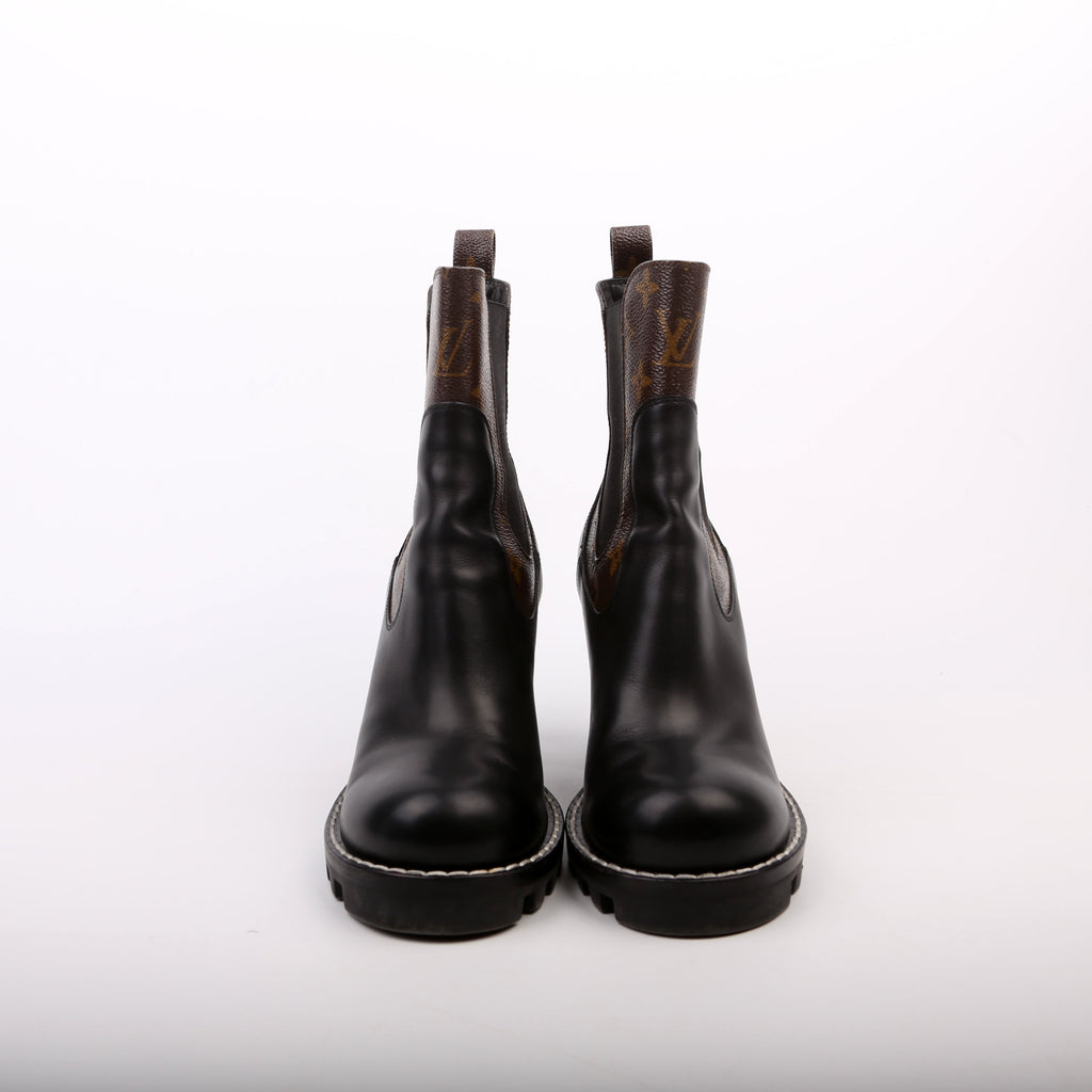 Star Trail Ankle Boots Size 39 Black/Brown