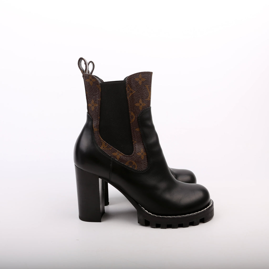 Star Trail Ankle Boots Size 39 Black/Brown