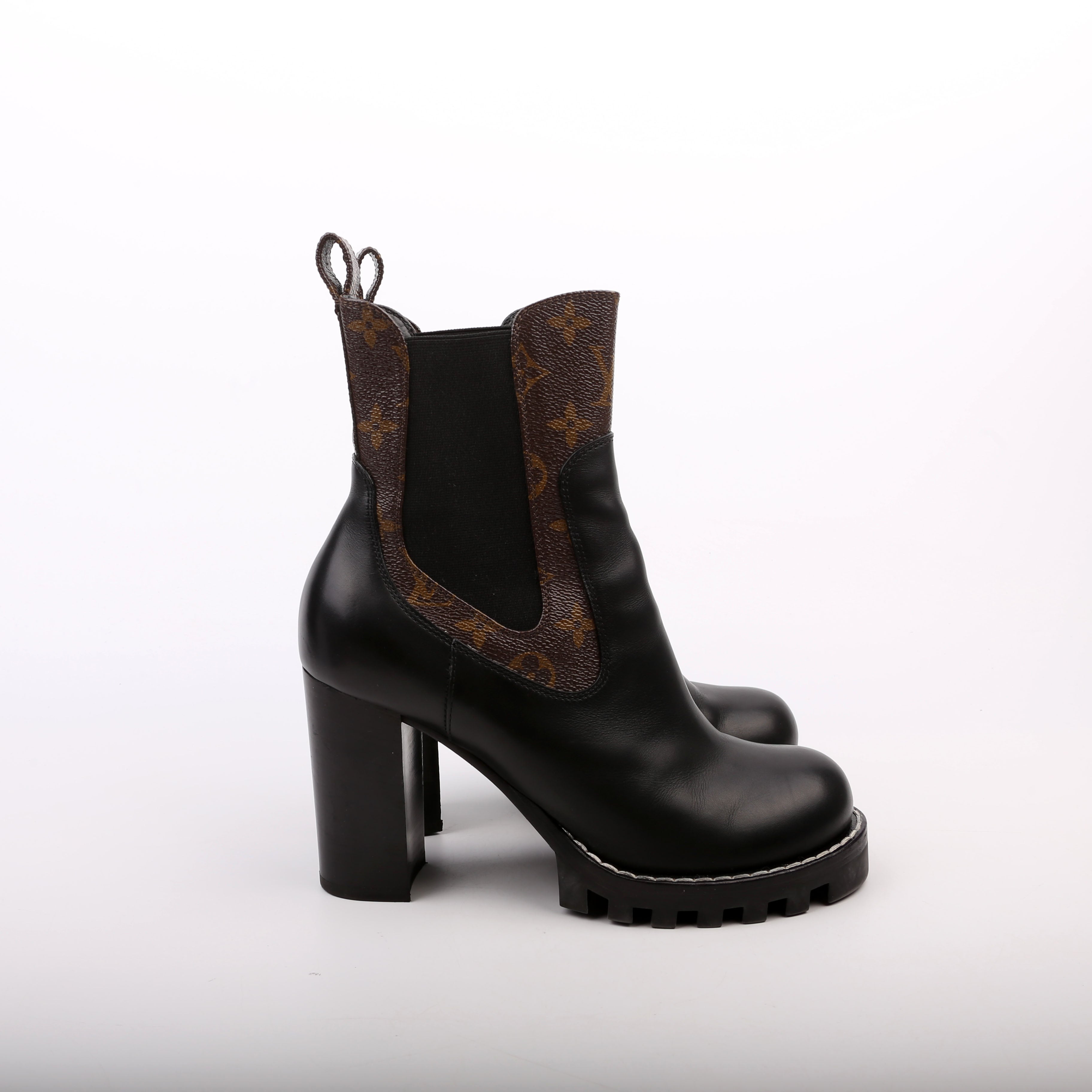 Star Trail Ankle Boots Size 39 Black/Brown