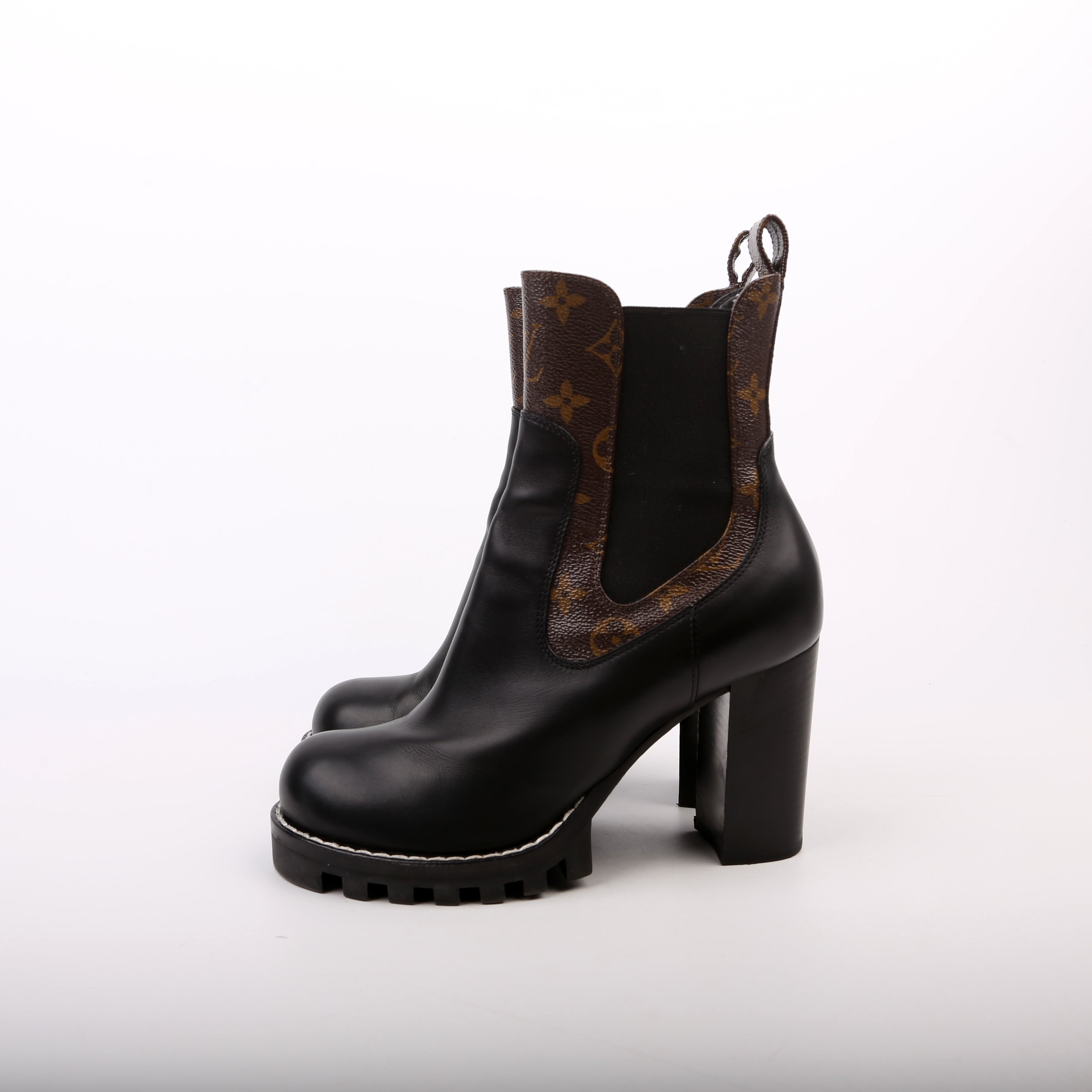 Star Trail Ankle Boots Size 39 Black/Brown