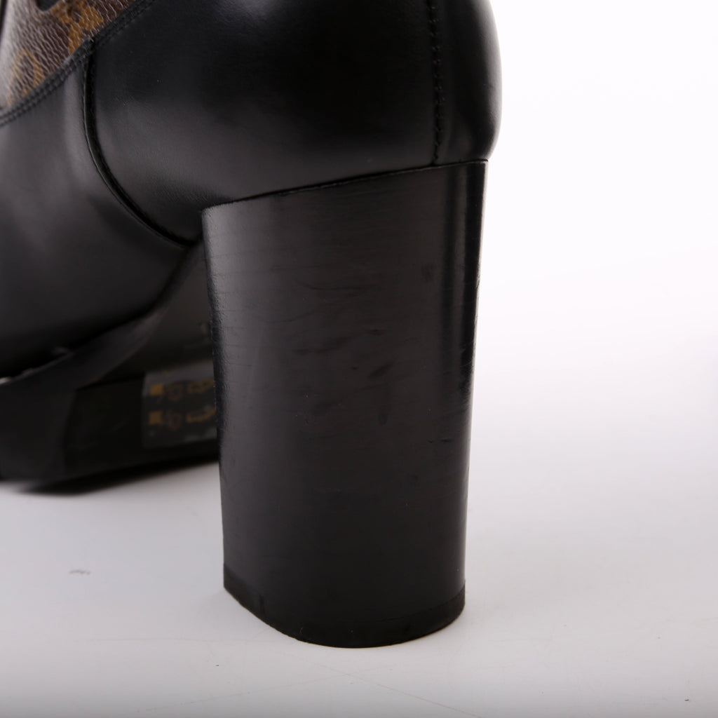 Star Trail Ankle Boots Size 39 Black/Brown