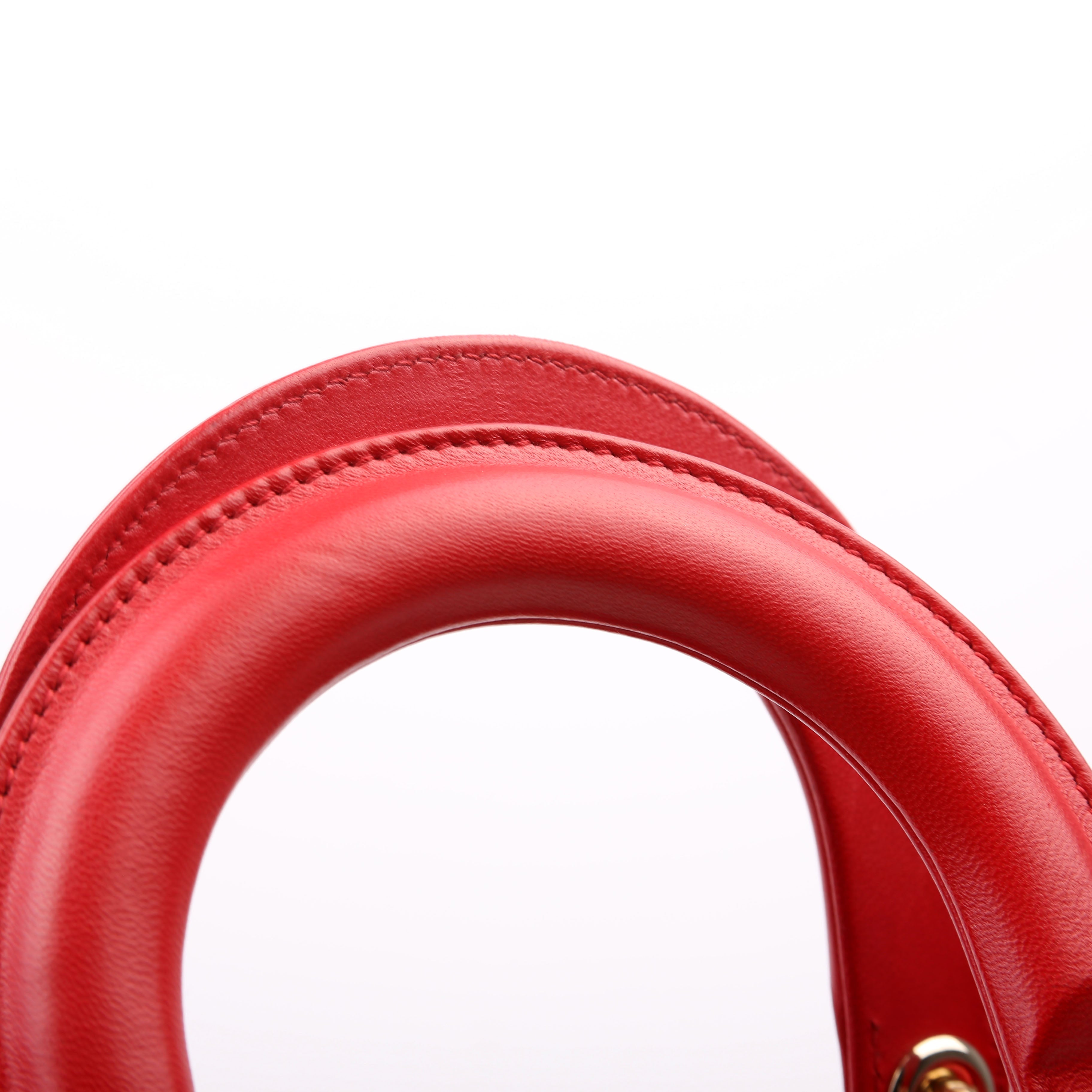Lady Dior ABCDior Small Red